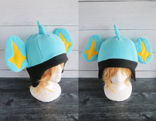 Load image into Gallery viewer, Yellow-Blue Lion Fleece Hat