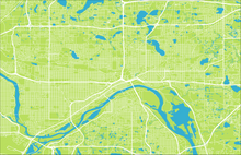 Load image into Gallery viewer, St Paul, MN City Map Print