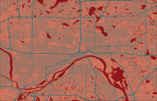 Load image into Gallery viewer, St Paul, MN City Map Print