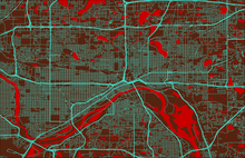 Load image into Gallery viewer, St Paul, MN City Map Print