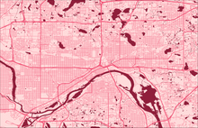 Load image into Gallery viewer, St Paul, MN City Map Print