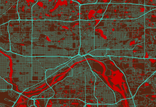 Load image into Gallery viewer, St Paul, MN City Map Print