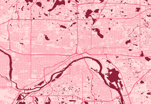 Load image into Gallery viewer, St Paul, MN City Map Print