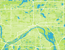 Load image into Gallery viewer, St Paul, MN City Map Print