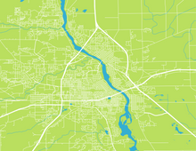 Load image into Gallery viewer, St. Cloud, MN City Map Print