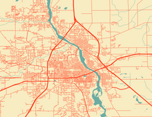 Load image into Gallery viewer, St. Cloud, MN City Map Print