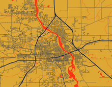 Load image into Gallery viewer, St. Cloud, MN City Map Print