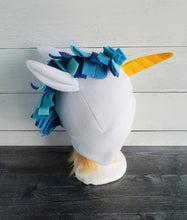 Load image into Gallery viewer, Blue Unicorn Fleece Hat