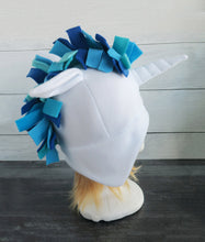 Load image into Gallery viewer, Blue Unicorn Fleece Hat