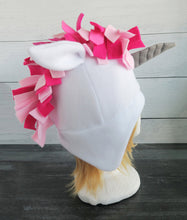 Load image into Gallery viewer, Pink Unicorn Fleece Hat