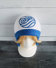 Load image into Gallery viewer, water bender Katara avatar last airbender cosplay costume Fleece Hat
