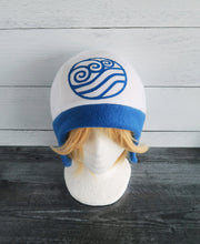 Load image into Gallery viewer, water bender Katara avatar last airbender cosplay costume Fleece Hat