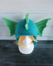 Load image into Gallery viewer, Sea Serpent Hat - Water Dragon Hat - Kelp Dragon Fleece Hat