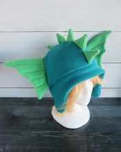 Load image into Gallery viewer, Sea Serpent Hat - Water Dragon Hat - Kelp Dragon Fleece Hat