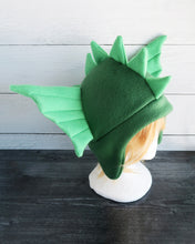 Load image into Gallery viewer, Sea Serpent Hat - Water Dragon Hat - Kelp Dragon Fleece Hat