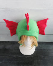 Load image into Gallery viewer, Sea Serpent Hat - Water Dragon Hat - Kelp Dragon Fleece Hat