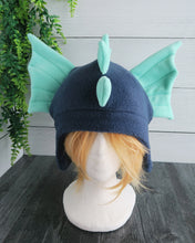 Load image into Gallery viewer, Sea Serpent Hat - Water Dragon Hat - Kelp Dragon Fleece Hat