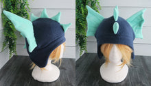 Load image into Gallery viewer, Sea Serpent Hat - Water Dragon Hat - Kelp Dragon Fleece Hat