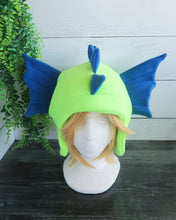 Load image into Gallery viewer, Sea Serpent Hat - Water Dragon Hat - Kelp Dragon Fleece Hat