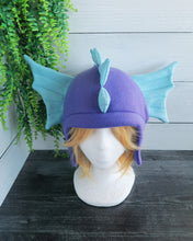 Load image into Gallery viewer, Sea Serpent Hat - Water Dragon Hat - Kelp Dragon Fleece Hat