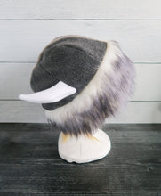 Load image into Gallery viewer, Wolf Fur Vikings Helmet Fleece Hat