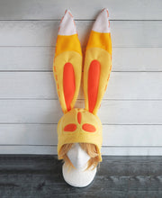 Load image into Gallery viewer, Yellow Bunny Fleece Hat