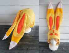 Load image into Gallery viewer, Yellow Bunny Fleece Hat
