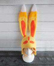 Load image into Gallery viewer, Yellow Bunny Fleece Hat