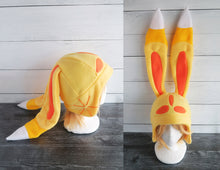 Load image into Gallery viewer, Yellow Bunny Fleece Hat