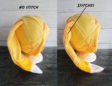 Load image into Gallery viewer, Yellow Bunny Fleece Hat