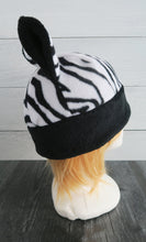 Load image into Gallery viewer, Zebra Fleece Hat