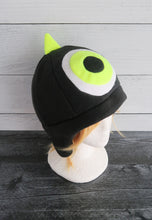 Load image into Gallery viewer, One Horned Monster Hat - One Eye Monster Horns Fleece Hat

