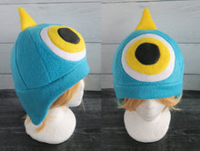 Load image into Gallery viewer, One Horned Monster Hat - One Eye Monster Horns Fleece Hat