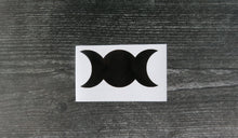 Load image into Gallery viewer, 3 Moon Phase Sailor Moon Boho Cresent Moon decal black