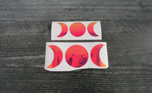 Load image into Gallery viewer, Moon Phase Sailor Moon Boho Cresent Moon decal holographic pink red