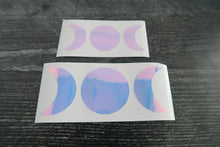 Load image into Gallery viewer, Moon Phase Sailor Moon Boho Cresent Moon decal  holographic opal