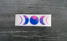 Load image into Gallery viewer, 5 Moon Phase Sailor Moon Boho Cresent Moon decal pink blue pink
