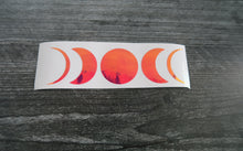 Load image into Gallery viewer, 5 Moon Phase Sailor Moon Boho Cresent Moon decal red pink