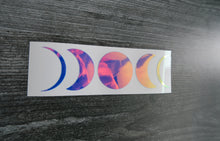 Load image into Gallery viewer, 5 Moon Phase Sailor Moon Boho Cresent Moon decal pink blue
