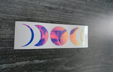 Load image into Gallery viewer, 5 Moon Phase Sailor Moon Boho Cresent Moon decal pink blue