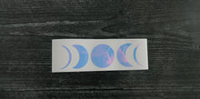 Load image into Gallery viewer, 5 Moon Phase Sailor Moon Boho Cresent Moon decal opal
