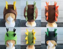 Load image into Gallery viewer, Stegosaurus Dinosaur Hat, Dino Double Spike Fleece Hat