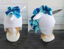 Load image into Gallery viewer, Blue Unicorn Fleece Hat