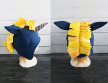 Load image into Gallery viewer, Gold Unicorn Fleece Hat