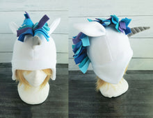 Load image into Gallery viewer, Peacock Unicorn Fleece Hat