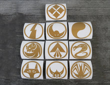 Load image into Gallery viewer, SET of 10 - Ronin Warriors/Samurai Troopers - Decals/Stickers