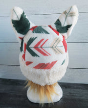 Load image into Gallery viewer, Boho Arrow Cat Fleece Hat - Sherpa Hat