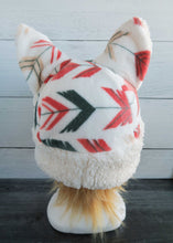 Load image into Gallery viewer, Boho Arrow Cat Fleece Hat - Sherpa Hat