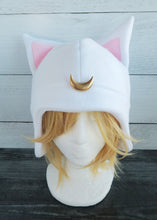 Load image into Gallery viewer, Artemis Sailor Moon cosplay costume cat Fleece Hat Sailor Venus Sailor V luna
