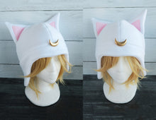 Load image into Gallery viewer, Artemis Sailor Moon cosplay costume cat Fleece Hat Sailor Venus Sailor V luna
